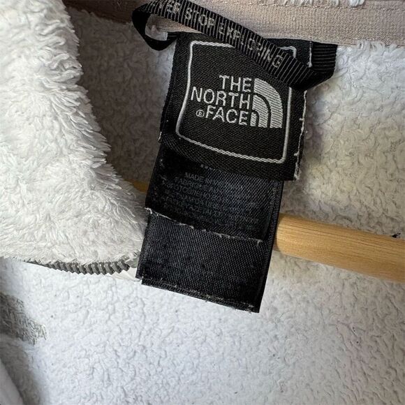 The North Face Women's Fleece Jacket Light Blue Size M Full Zip Mock Neck - Picture 5 of 7